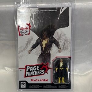 DC Page Punchers Black Adam Figure - Black & Yellow